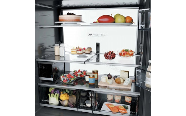 HAIER HCW99F18DHMB - Vue de l'int&eacute;rieur partie r&eacute;frig&eacute;rateur