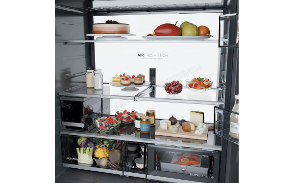 HAIER HCW99F18DIMB - Vue de l'int&eacute;rieur partie r&eacute;frig&eacute;rateur