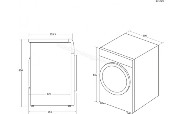HAIER HD100-A2959E-FR - Dimensions