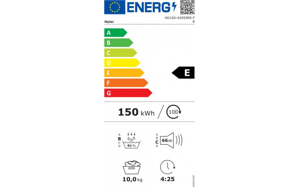 HAIER HD100-A2959RE-FR - &Eacute;tiquette &eacute;nergie v2
