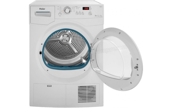 HAIER HD80-79 - Vue de face porte ouverte (cr&eacute;dit : Boulanger)