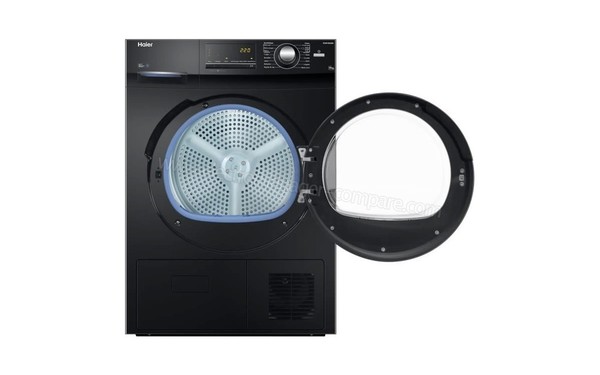 HAIER HD80-B636B - Vue de face hublot ouvert