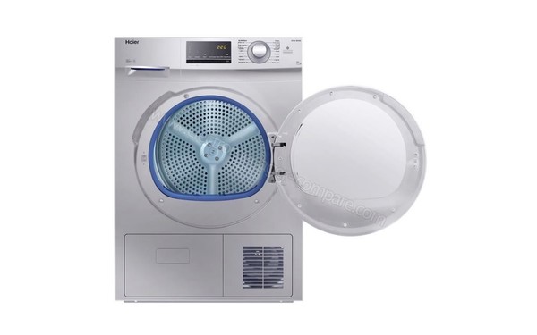 HAIER HD80-B636S - Vue avec hublot ouvert