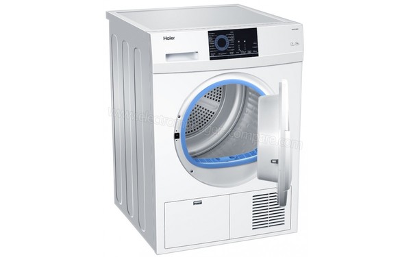 HAIER HD80-B829 - Vue 3/4 gauche avec porte ouverte