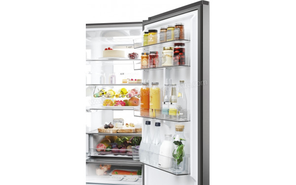 HAIER HDPW7620AANPK - Vue de l'int&eacute;rieur partie r&eacute;frig&eacute;rateur