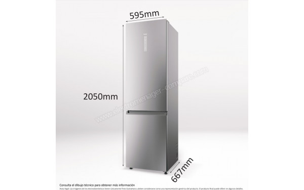 HAIER HDPW7620ANPK - Dimensions