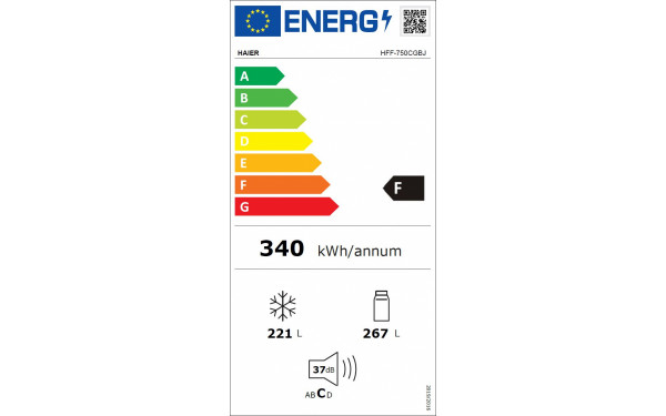 HAIER HFF-750CGBJ - &Eacute;tiquette &eacute;nergie v2