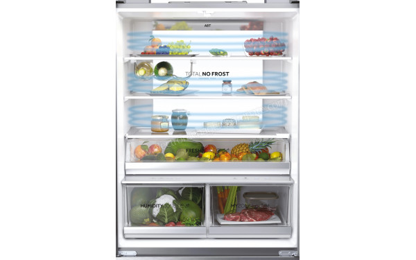 HAIER HFW537EP - Vue de l'int&eacute;rieur partie r&eacute;frig&eacute;rateur