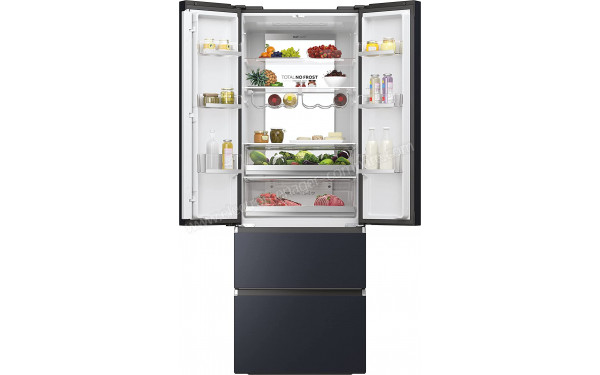 HAIER HFW7720ENMB - Vue de l'int&eacute;rieur partie r&eacute;frig&eacute;rateur