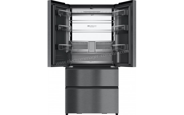 HAIER HFW99F19ESSB - Vue de l'int&eacute;rieur partie r&eacute;frig&eacute;rateur
