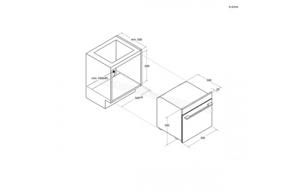HAIER HID6P5B5EYT - Dimensions