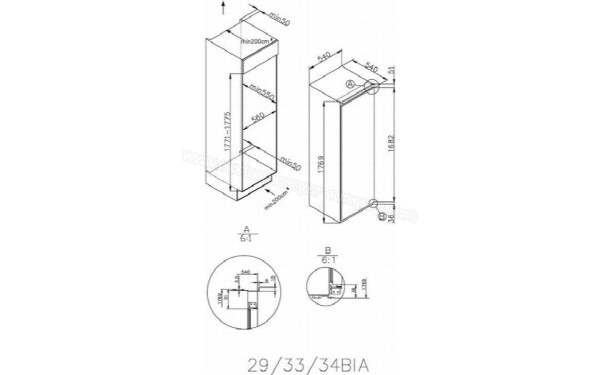 HAIER HLE172 - Dimensions