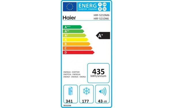 HAIER HRF-521DN6 - &Eacute;tiquette &eacute;nergie