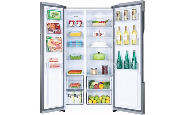 HAIER HRF-522DG6 - Vue de l'int&eacute;rieur (cr&eacute;dit : Boulanger)