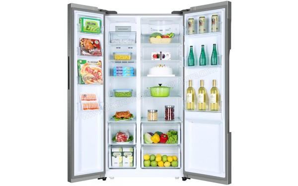 HAIER HRF-522IG6 - Vue de l'int&eacute;rieur (cr&eacute;dit : Boulanger)