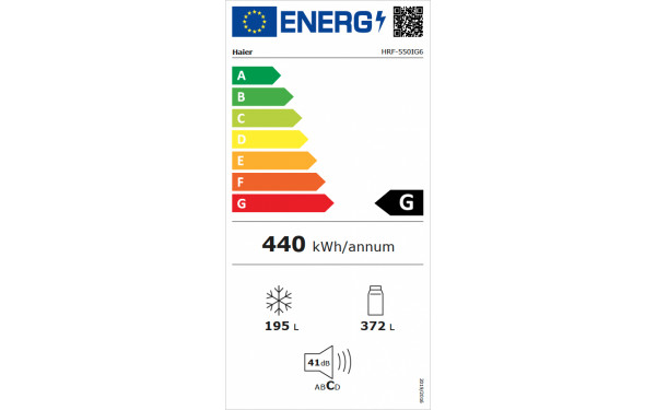 HAIER HRF-550IG6 - &Eacute;tiquette &eacute;nergie v2