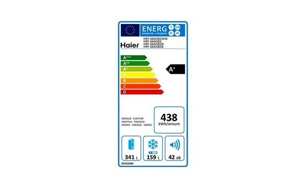 HAIER HRF-664ISB2N - &Eacute;tiquette &eacute;nergie
