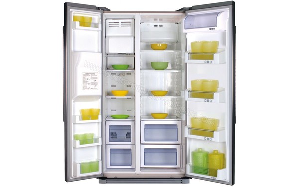 HAIER HRF-664ISB2 Inox Fonc&eacute; - Vue de l'int&eacute;rieur