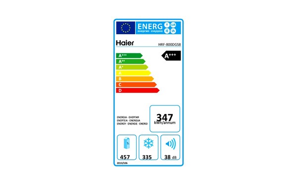 HAIER HRF-800DGS8 - &Eacute;tiquette &eacute;nergie