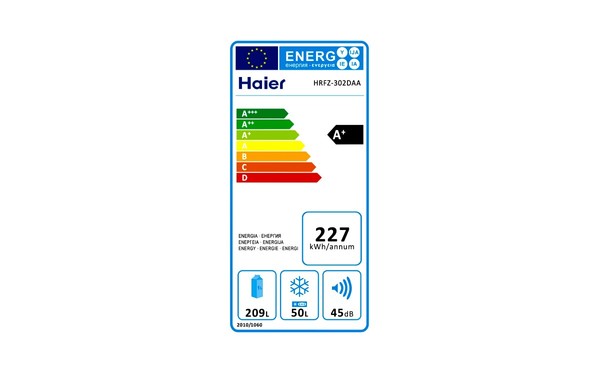 HAIER HRFZ-302DAA - &Eacute;tiquette &eacute;nergie