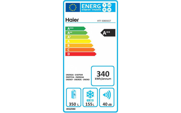 HAIER HTF-508DGS7 - &Eacute;tiquette &eacute;nergie