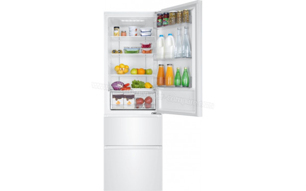 HAIER HTR3619ENPW - Vue de l'int&eacute;rieur partie r&eacute;frig&eacute;rateur