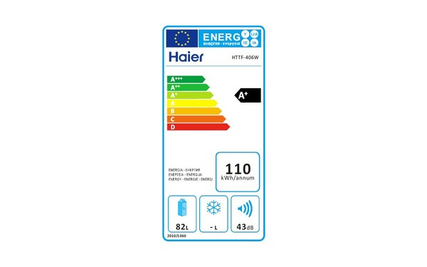 HAIER HTTF-406W - &Eacute;tiquette &eacute;nergie