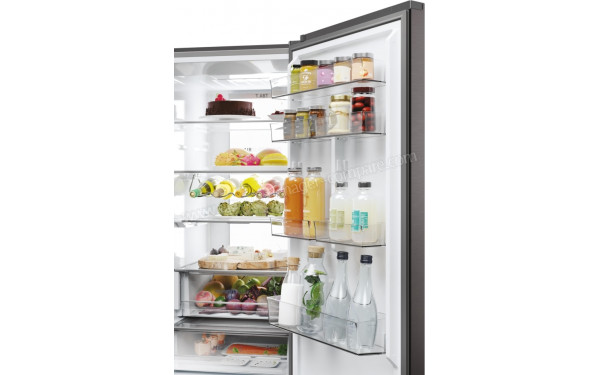 HAIER HTW7620CNMP - Vue de l'int&eacute;rieur partie r&eacute;frig&eacute;rateur