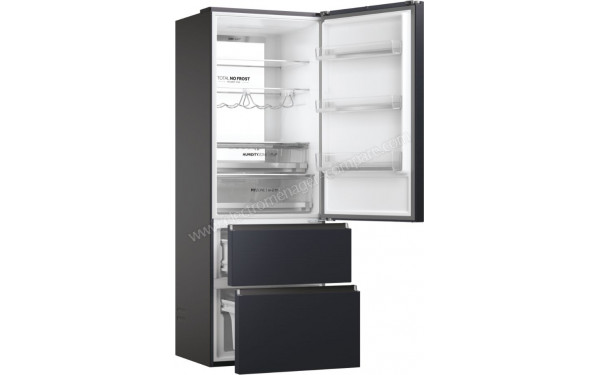 HAIER HTW7720ENMB - Vue de l'int&eacute;rieur partie r&eacute;frig&eacute;rateur