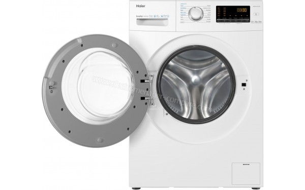 HAIER HW010-CP1439 - Vue de face hublot ouvert (cr&eacute;dit : Boulanger)