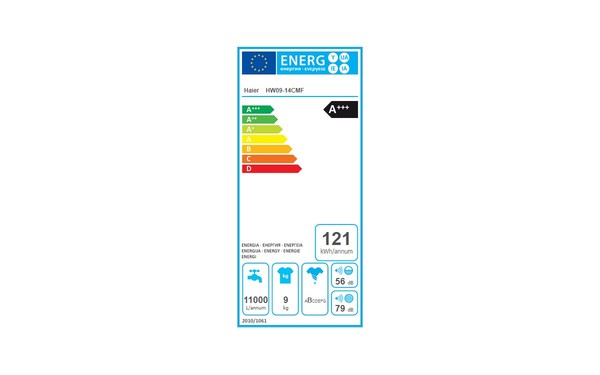HAIER HW09-14CMF - &Eacute;tiquette &eacute;nergie