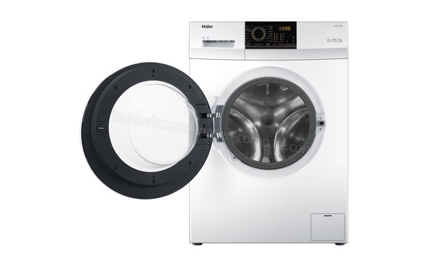 HAIER HW100-12829 - Vue de face hublot ouvert