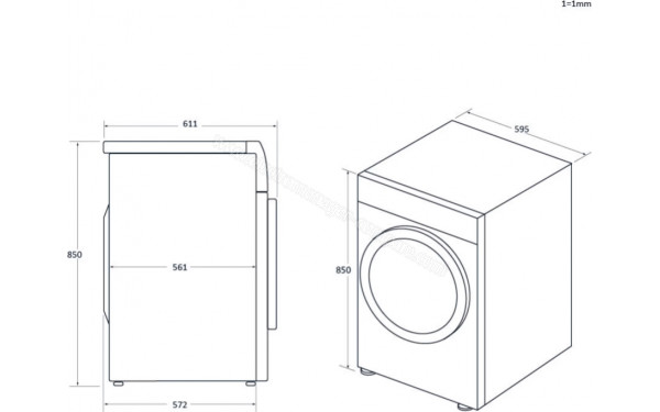 HAIER HW100-BD14397U1 - Dimensions