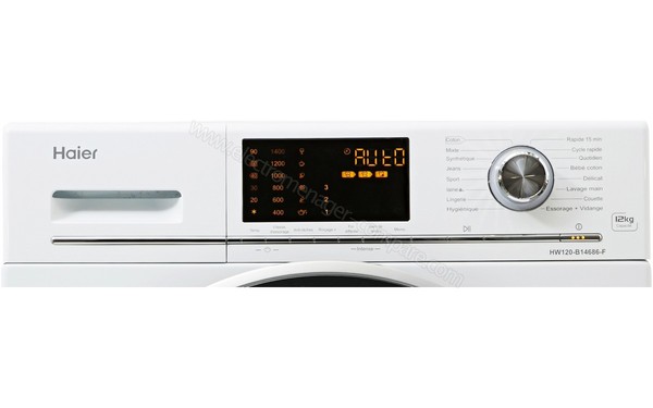 HAIER HW120-B14686 - Panneau de commandes (cr&eacute;dit : Boulanger)