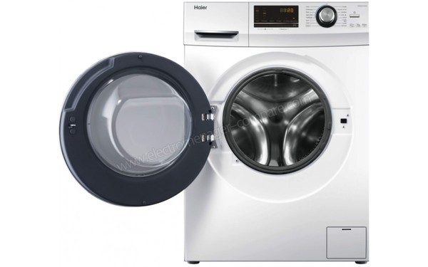 HAIER HW90-B14636 - Vue de face hublot ouvert