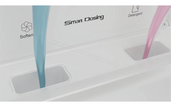 HAIER HW90-BPD13386U-S - Zoom sur les bacs lessiviels