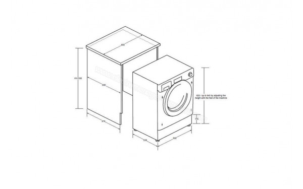 HAIER HWD90B416FWB-FR - Dimensions