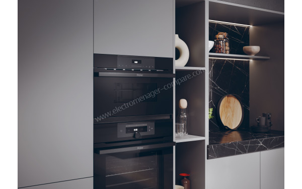 HAIER HWO38MG4HXBD - Appareil encastr&eacute; vue 3/4 gauche