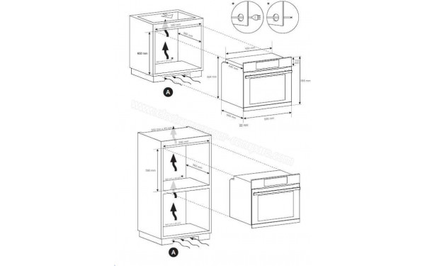 HAIER HWO60SM6F8BH - Dimensions
