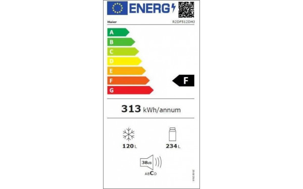 HAIER R2DF512DHJ - &Eacute;tiquette &eacute;nergie v2