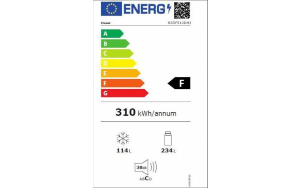 HAIER R3DF512DHJ - &Eacute;tiquette &eacute;nergie v2