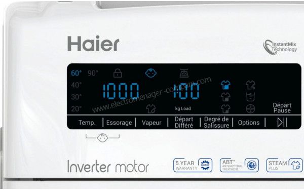 HAIER RTXSGP46TMSCE - Panneau de commandes