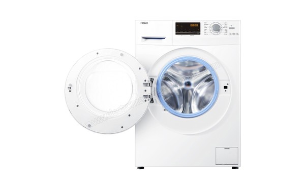 HAIER W6236 - Vue de face hublot ouvert (cr&eacute;dit : Darty)