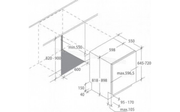 HAIER XIB6B2S3FS - Dimensions