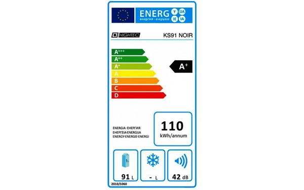 HIGHTEC KS 91 R noir - &Eacute;tiquette &eacute;nergie
