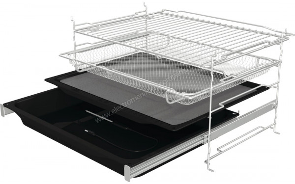 HISENSE BAS614P8B - Vue des grilles et des l&egrave;chefrites