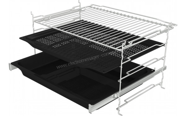 HISENSE BI64223EPWG - Vue de la grille, des l&egrave;chefrites et des rails