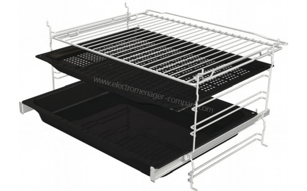 HISENSE BI64223PDBG - Vue de la grille, des l&egrave;chefrites et des rails