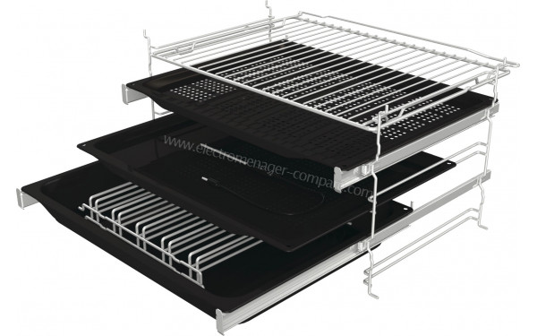 HISENSE BSA66334PX - Vue des grilles, des l&egrave;chefrites et des rails