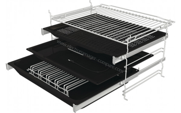 HISENSE BSA6633PBG8 - Vue de la grille, des l&egrave;chefrites et des rails